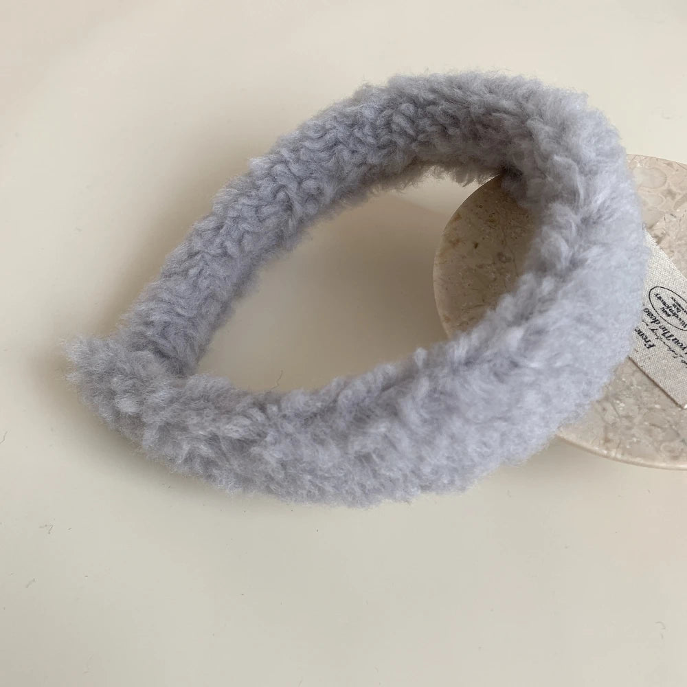 Padded Headband Collection - 1.2 Inch Grey & Black Winter Textures