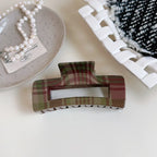 Holiday Plaid Acetate Hair Clip Collection - View 8 | TEVQA
