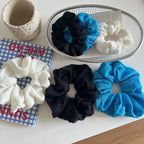 Textured Knit Hair Scrunchie - TEVQA