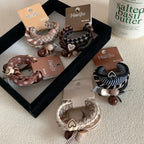 Chic hair ties with heart, bead, and bow charms - View 10 | TEVQA