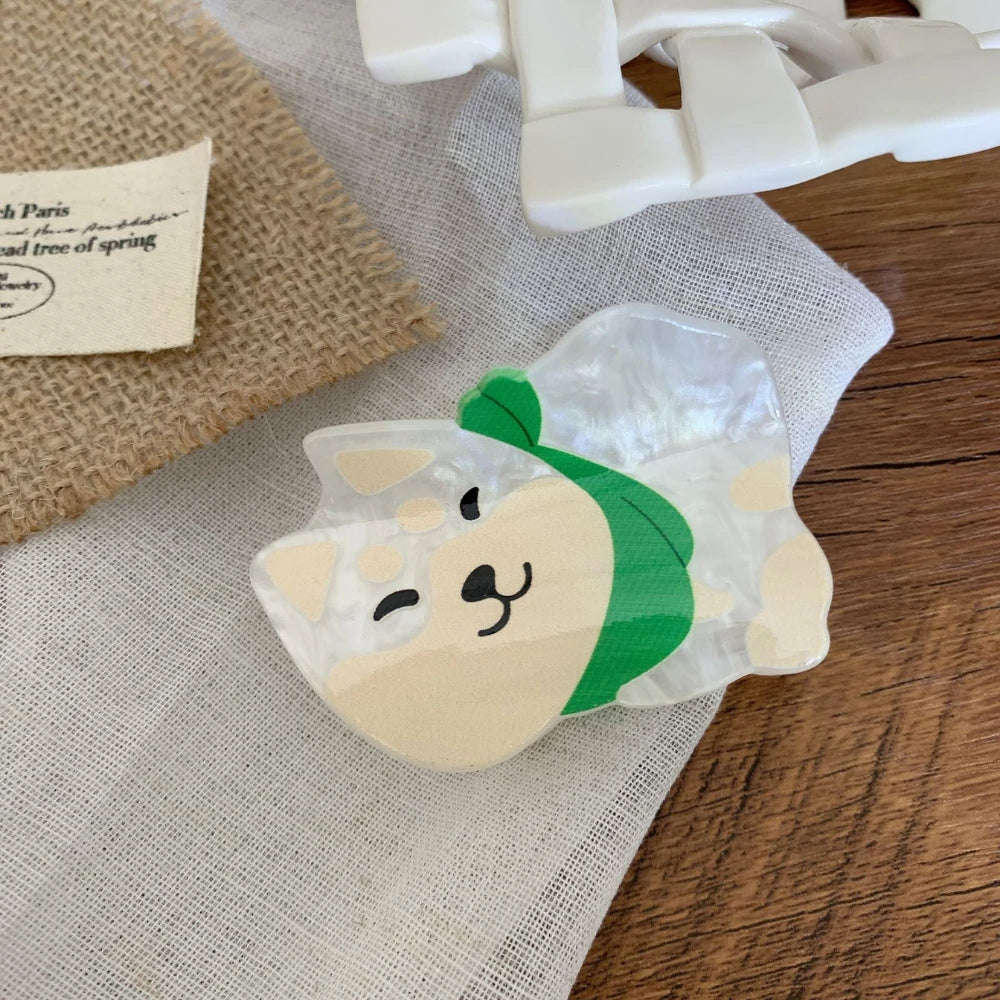 Adorable Pet Acetate Hair Clip - 2.75 Inch Mini Cat & Dog Designs