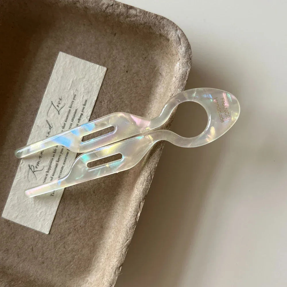 Acetate French Twist Hair Pin - View 8 | TEVQA