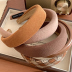 Wide Padded Headband in Brown & Neutral Tones - 1.2 Inch - TEVQA