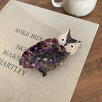 Farmhouse Acetate Hair Claw Clip with Rooster and Owl Designs - View 7 | TEVQA