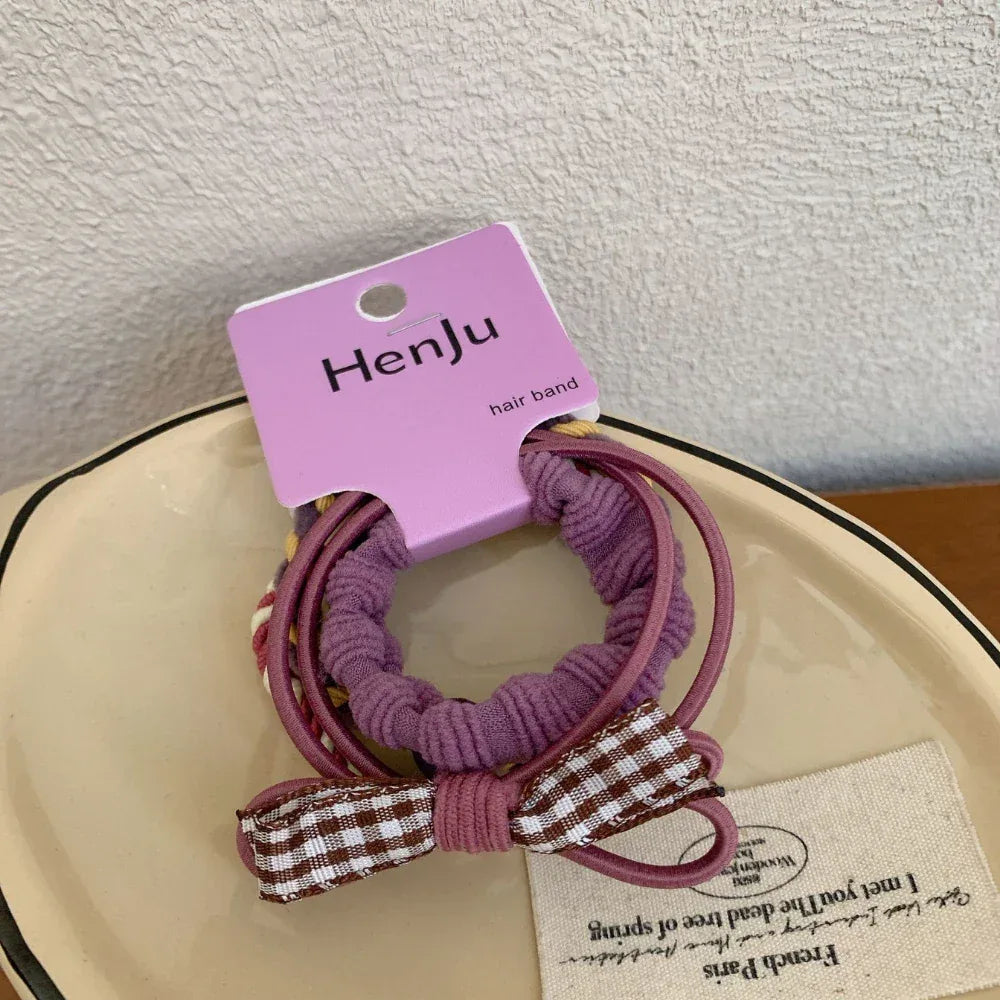 3 Pack Preppy Charm Hair Ties - View 11 | TEVQA