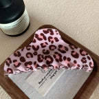 Pink leopard print acetate hair clip - View 8 | TEVQA