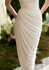 Midi dress with rosette detail - View 8 | TEVQA