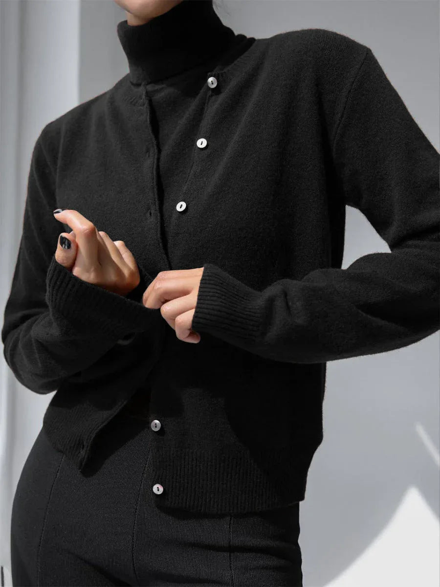 Classic knit vest and button cardigan ensemble - View 29 | TEVQA