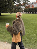 Luxe Dark Olive Plush Faux Fur Jacket - TEVQA