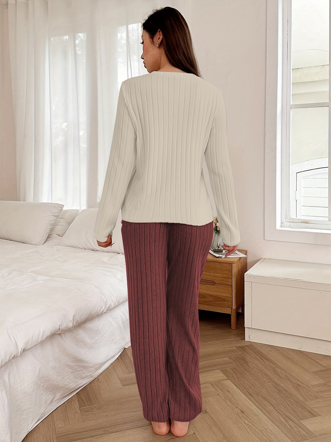 Coquette Heart Patch Colorblock Lounge Set