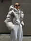 Urban Chic Oversized Hooded Puffer Jacket - TEVQA