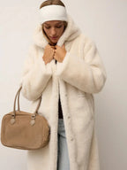 Long faux fur coat - View 9 | TEVQA
