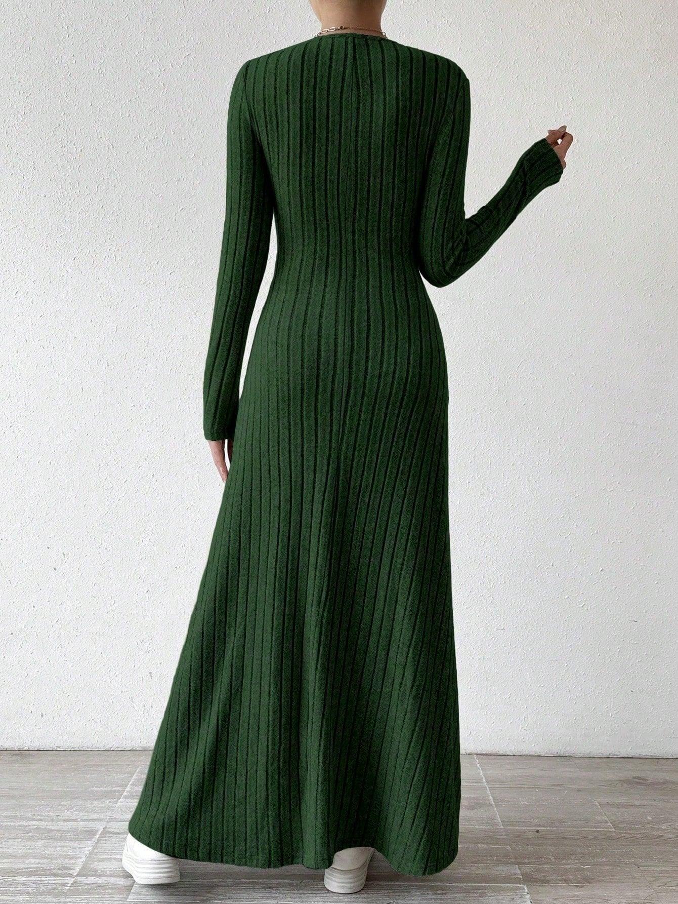 Ribbed Knit Maxi Dress Secondary image