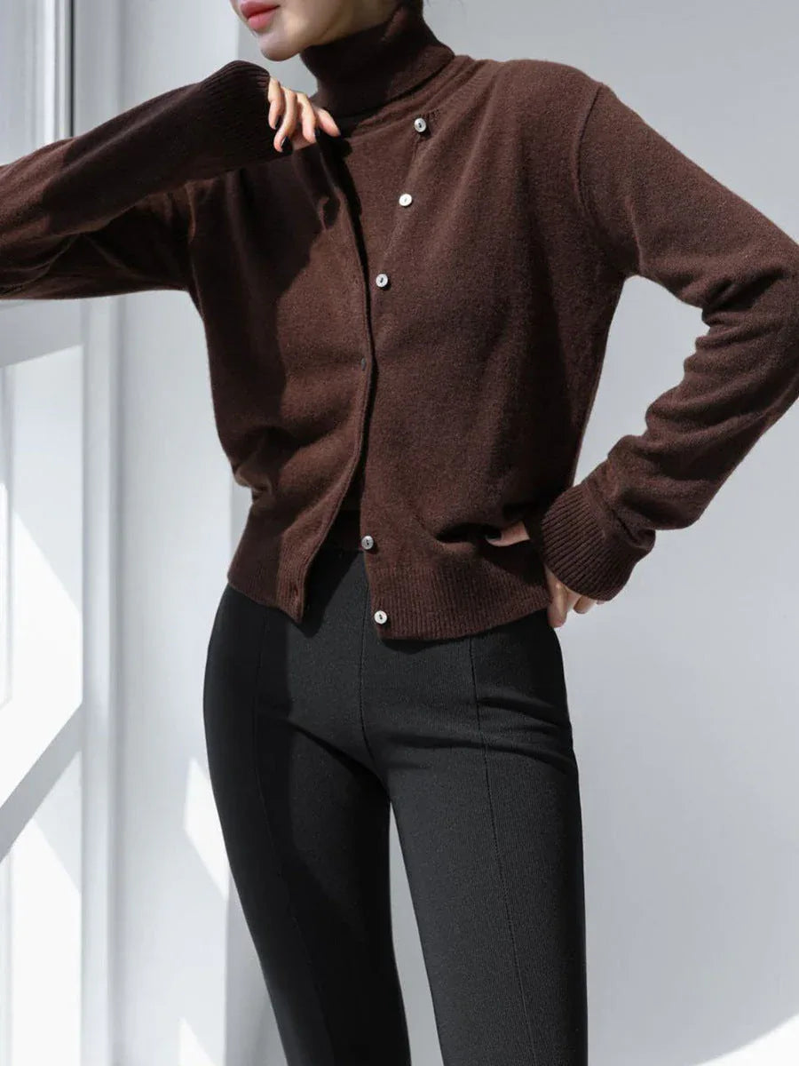 Classic knit vest and button cardigan ensemble - View 10 | TEVQA