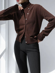 Classic knit vest and button cardigan ensemble - View 10 | TEVQA