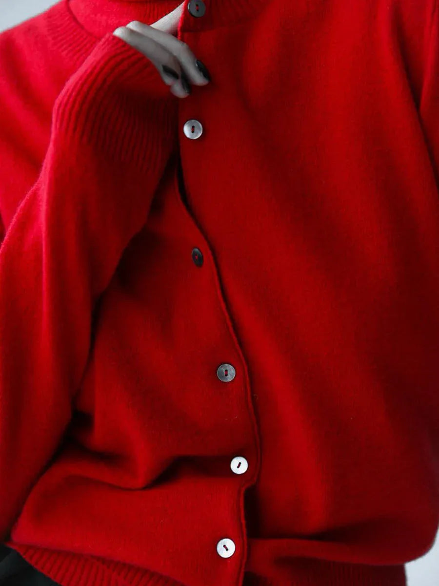 Classic knit vest and button cardigan ensemble - View 7 | TEVQA