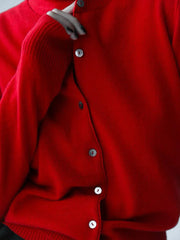 Classic knit vest and button cardigan ensemble - View 7 | TEVQA