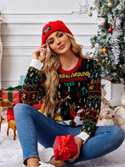 Rocking Around The Christmas Tree Knitted Sweater