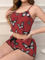 Ribbed Cami & Shorts Set - View 13 | TEVQA
