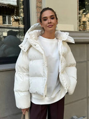 Cloud Soft Hooded Short Puffer Jacket - TEVQA