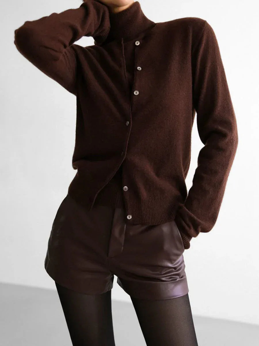 Classic knit vest and button cardigan ensemble - View 11 | TEVQA