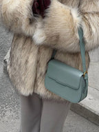 Cream tipped faux fur jacket - View 7 | TEVQA