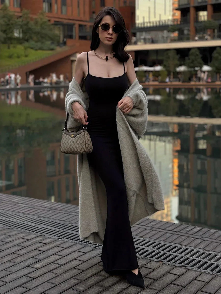 Luxe Faux Mink Maxi Cardigan - View 9 | TEVQA