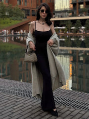 Luxe Faux Mink Maxi Cardigan - View 9 | TEVQA