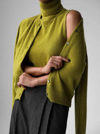 Classic knit vest and button cardigan ensemble - View 14 | TEVQA