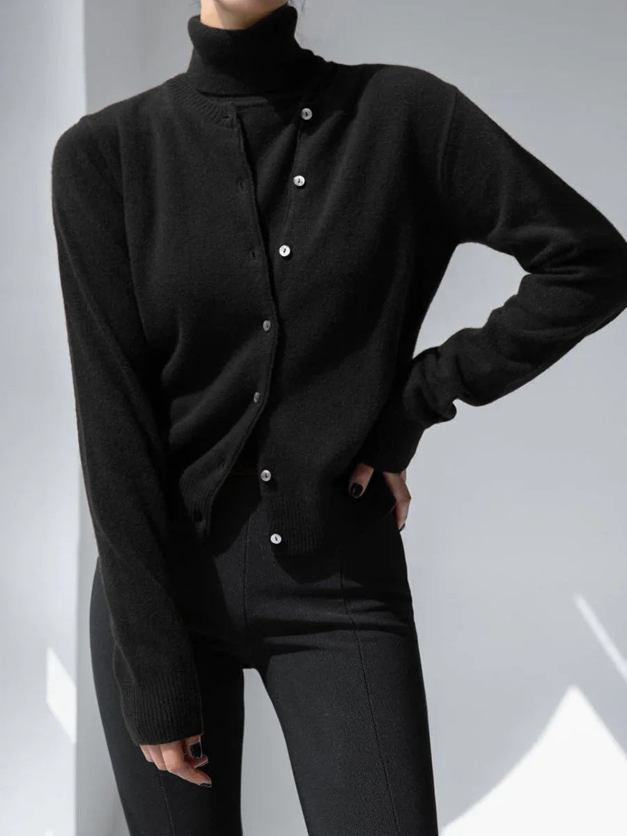Classic knit vest and button cardigan ensemble - View 30 | TEVQA