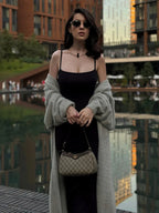 Luxe Faux Mink Maxi Cardigan - View 7 | TEVQA