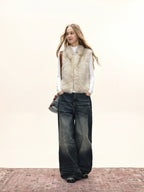 Women's Faux Fox Fur Stand Collar Winter Vest