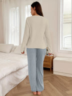 Coquette Heart Patch Colorblock Lounge Set - View 11 | TEVQA