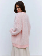 Cloud Soft Faux Mink Cardigan - View 6 | TEVQA