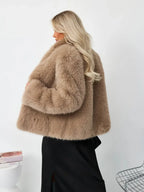 Faux fur jacket - View 16 | TEVQA