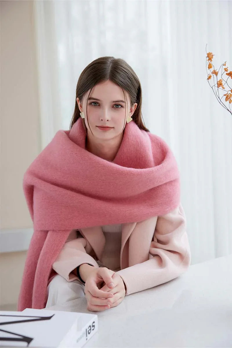Oversized brushed scarf - View 7 | TEVQA