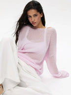Oversized Knit Sweater - View 8 | TEVQA