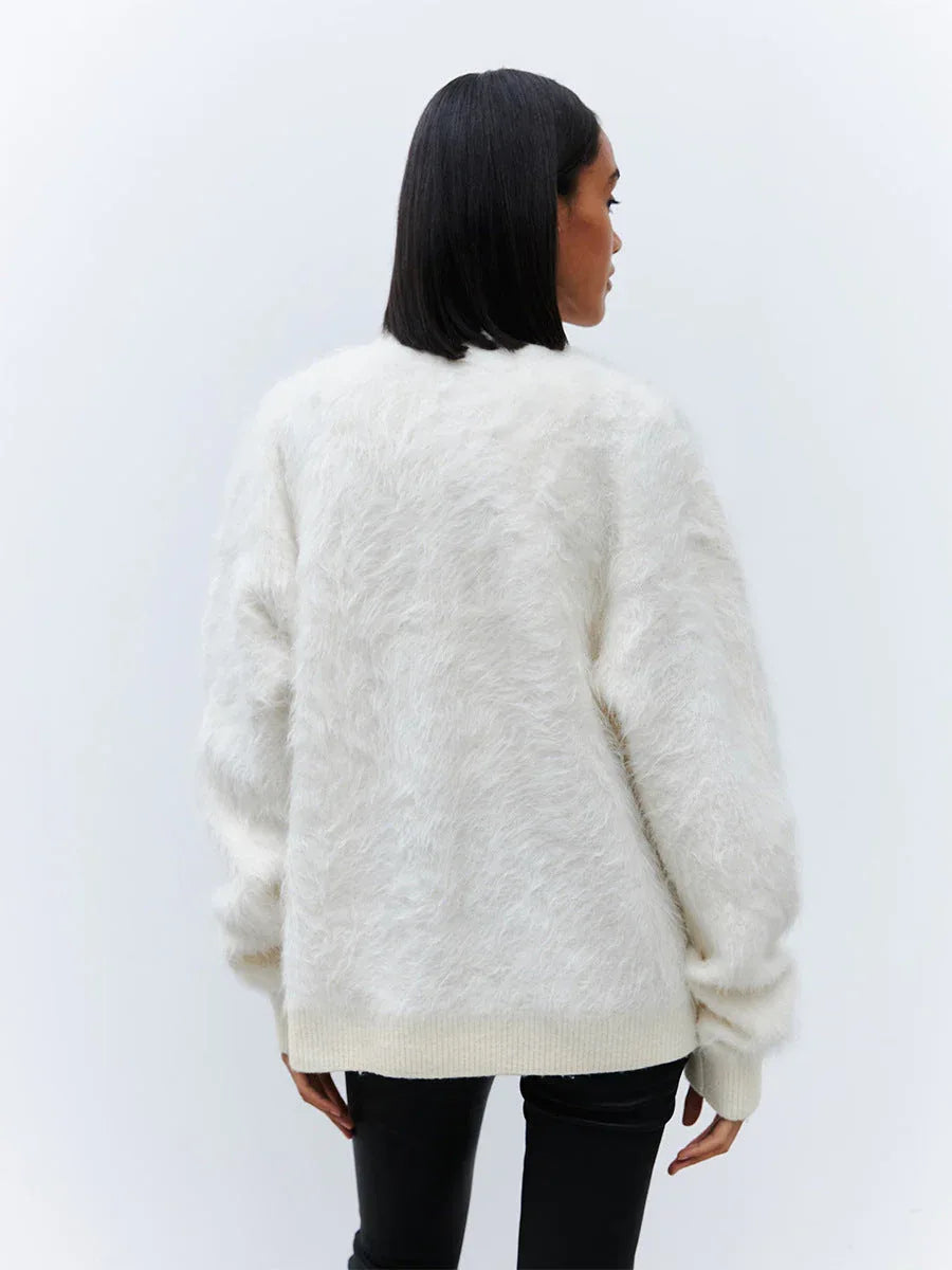 Cloud Soft Faux Mink Cardigan - View 15 | TEVQA