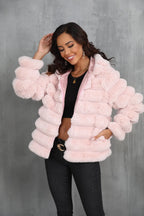 Raven Luxe Hooded Faux Fur Jacket - View 9 | TEVQA
