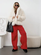 Faux fur jacket - View 9 | TEVQA