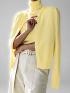 Classic knit vest and button cardigan ensemble - View 24 | TEVQA