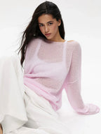 Oversized Knit Sweater - View 7 | TEVQA