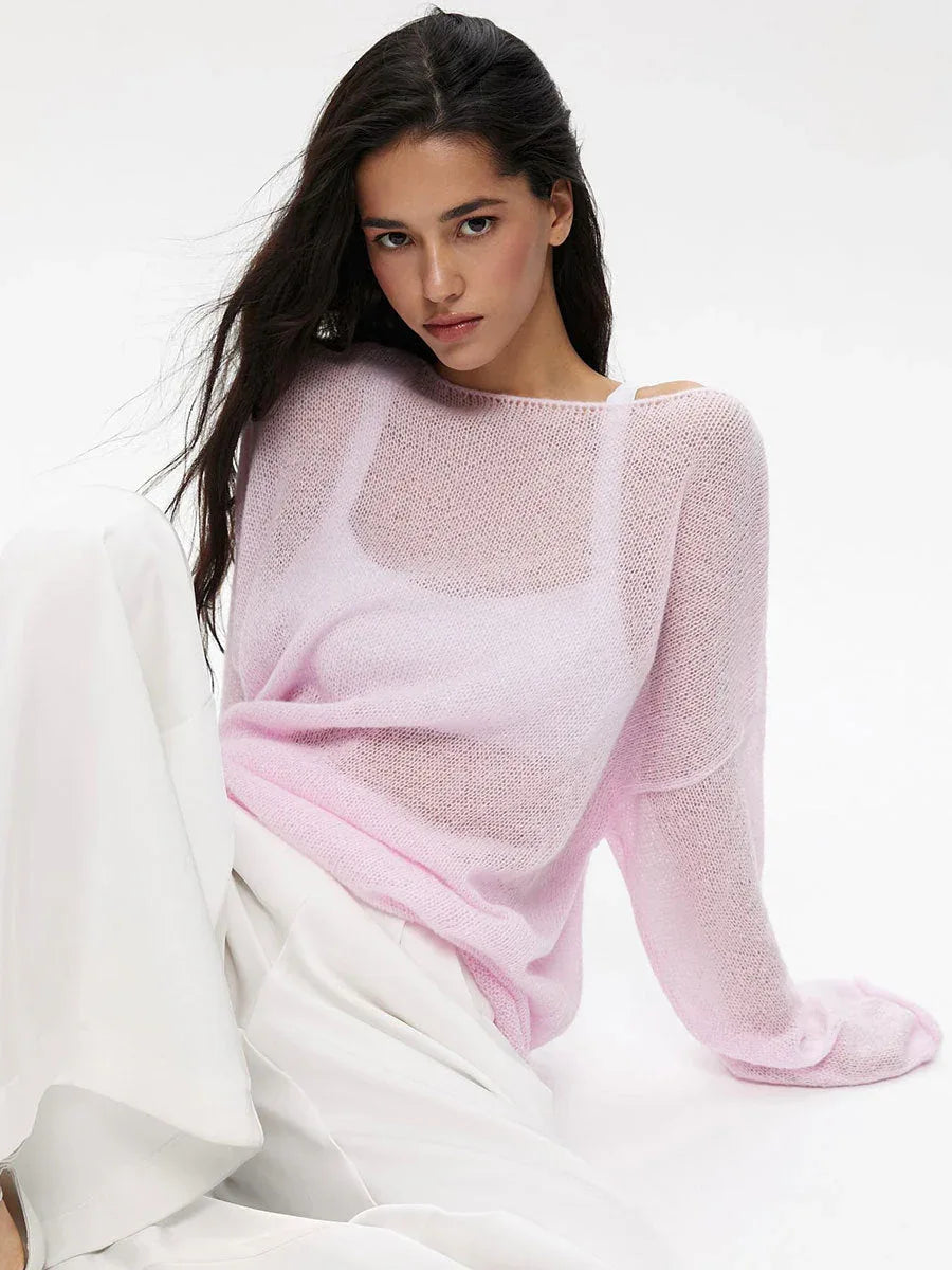 Oversized Knit Sweater - View 7 | TEVQA