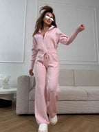 Elevated Double-Zip Knit Set - View 6 | TEVQA