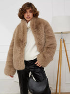 Faux fur jacket - View 17 | TEVQA