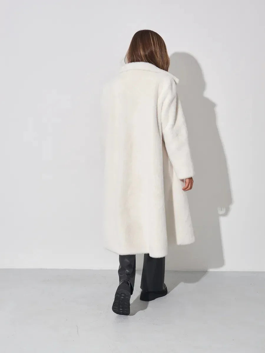 Long Faux Fur Coat Secondary image