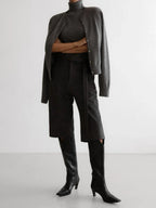 Classic knit vest and button cardigan ensemble - View 20 | TEVQA