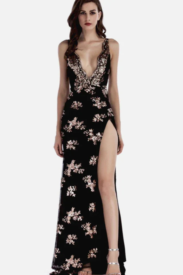 Floor Length Sequin Maxi Dress Secondary image