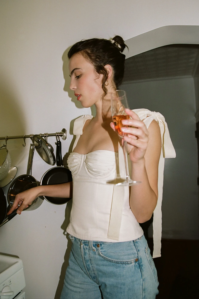 Lace Up White Tank Top - Dress In Beauty