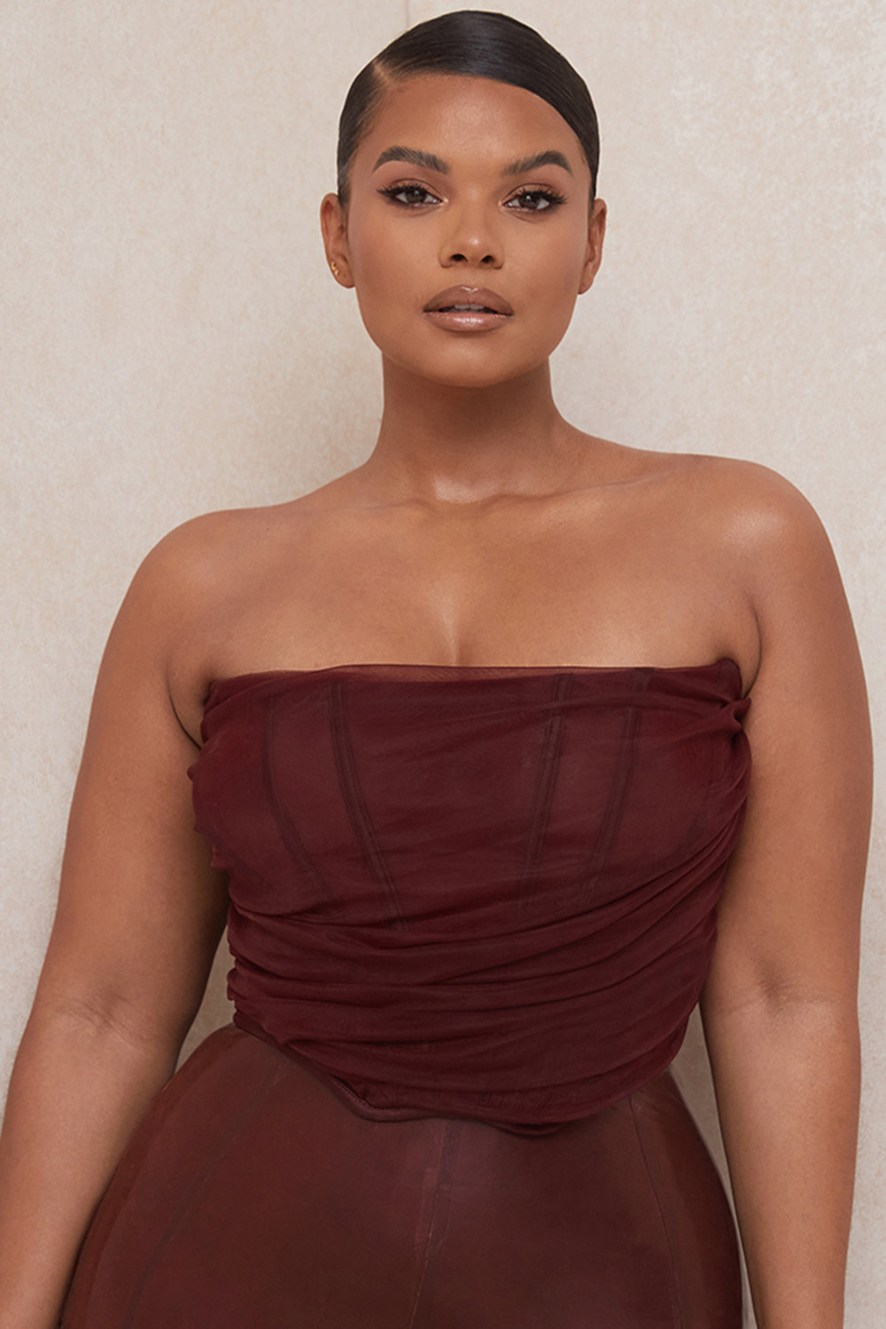 Mesh Boned Corset Top - Dress In Beauty